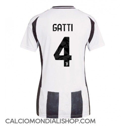 Maglie da calcio Juventus Federico Gatti #4 Prima Maglia Femminile 2024-25 Manica Corta